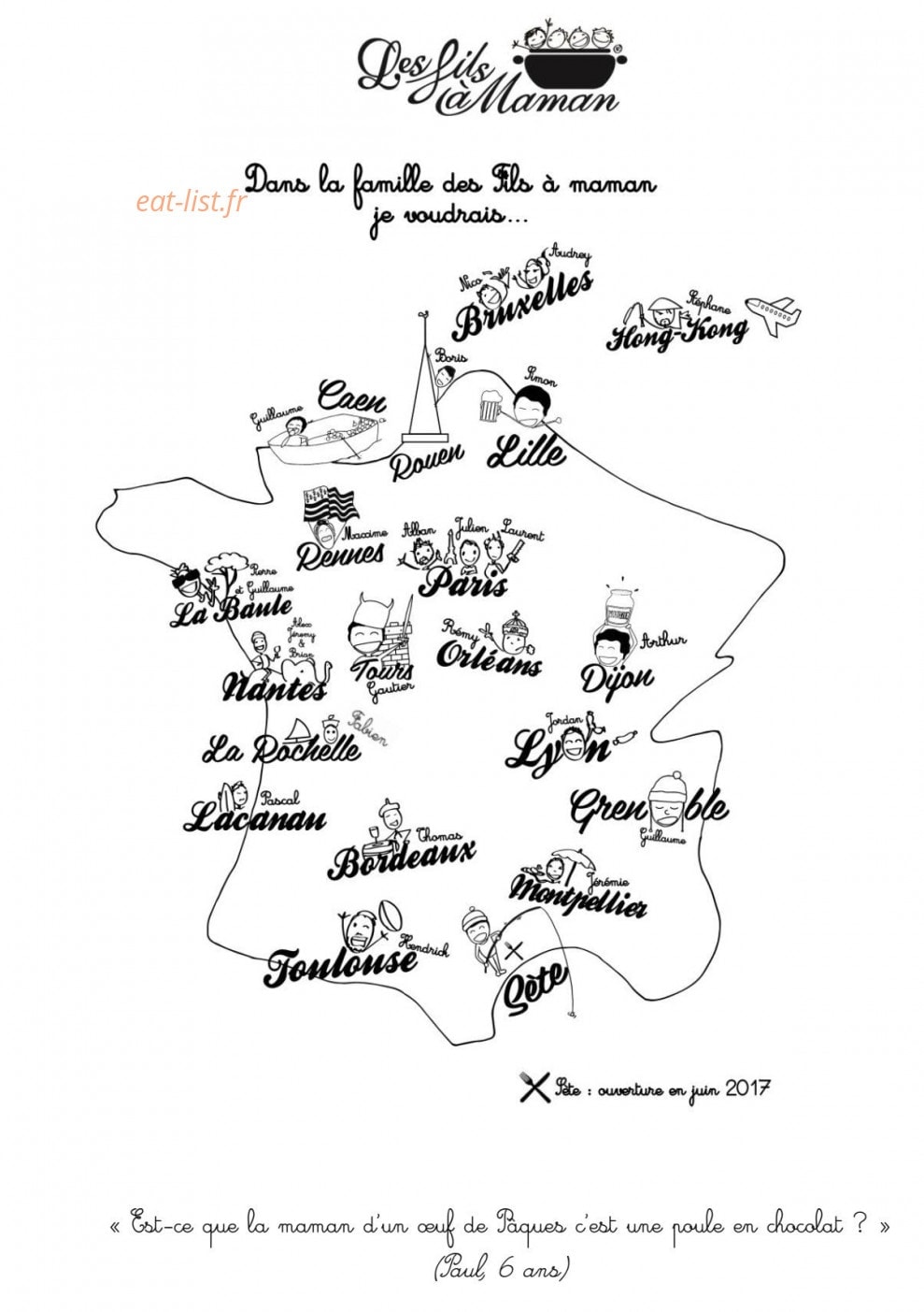 Les Fils à Maman — carte page 2