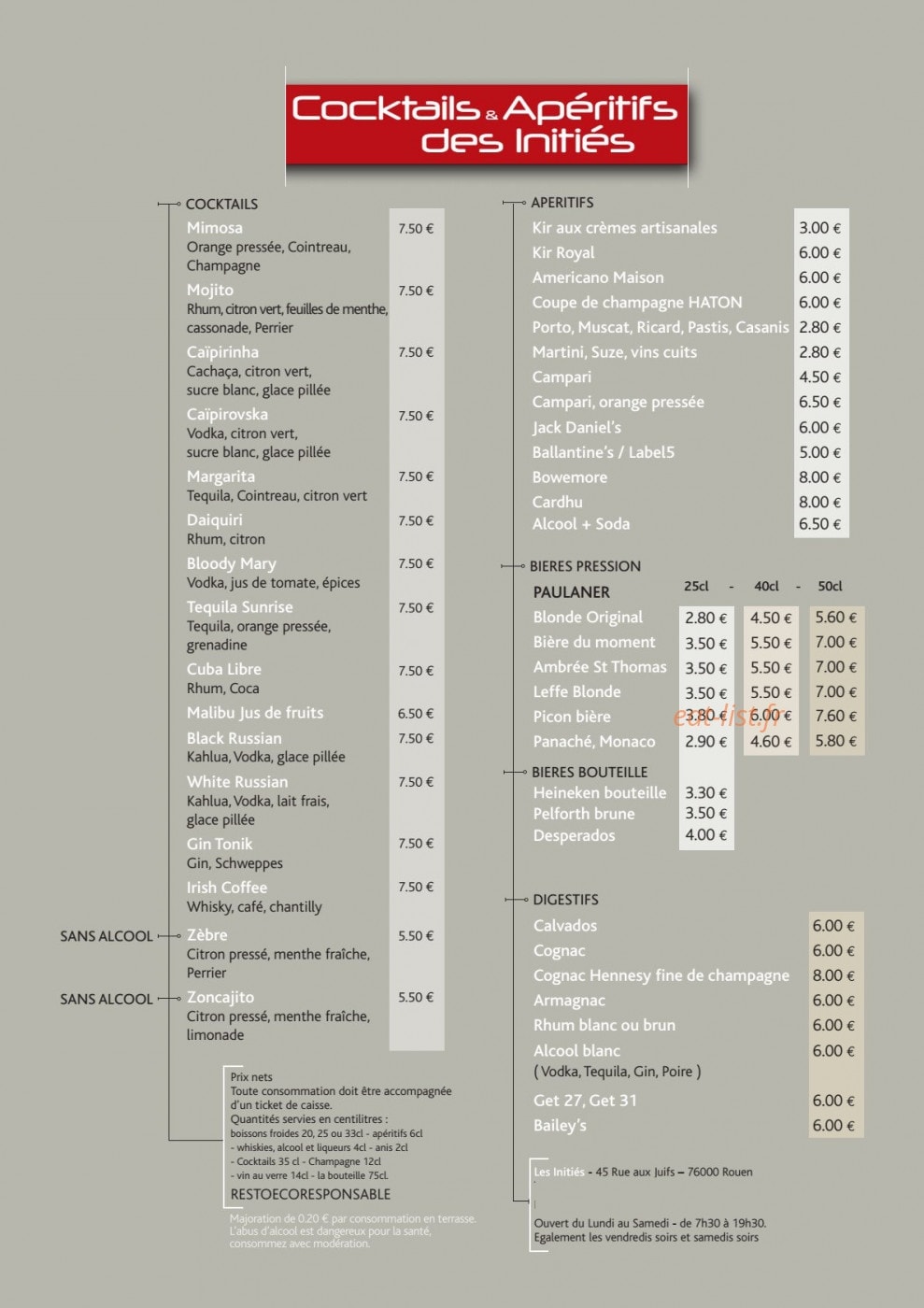 Les Inities — carte page 6