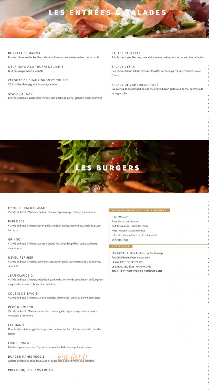 Mamie — carte page 1