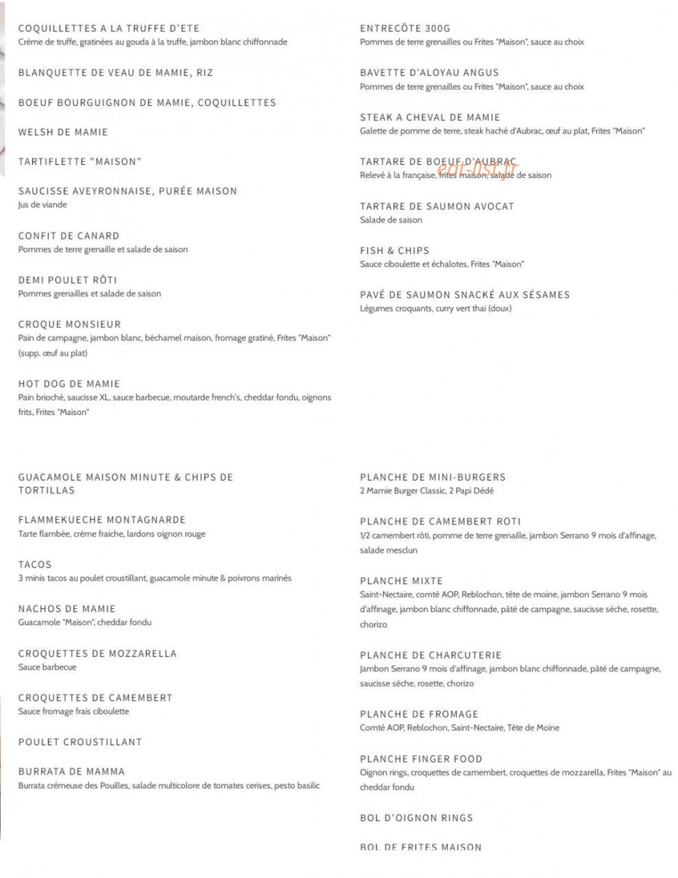 Mamie — carte page 2