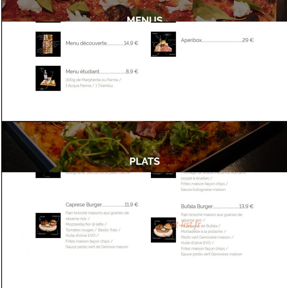 Margherita — carte page 3