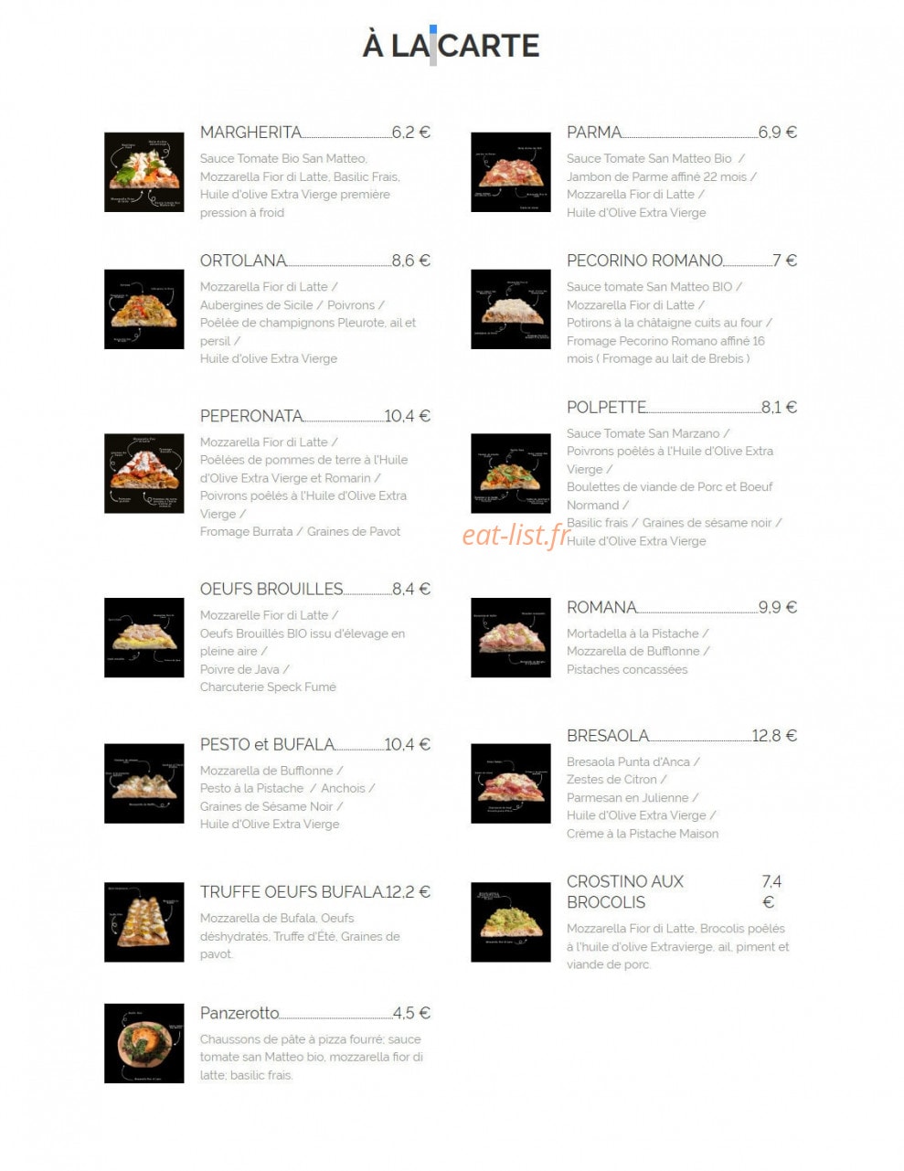 Margherita — carte page 1