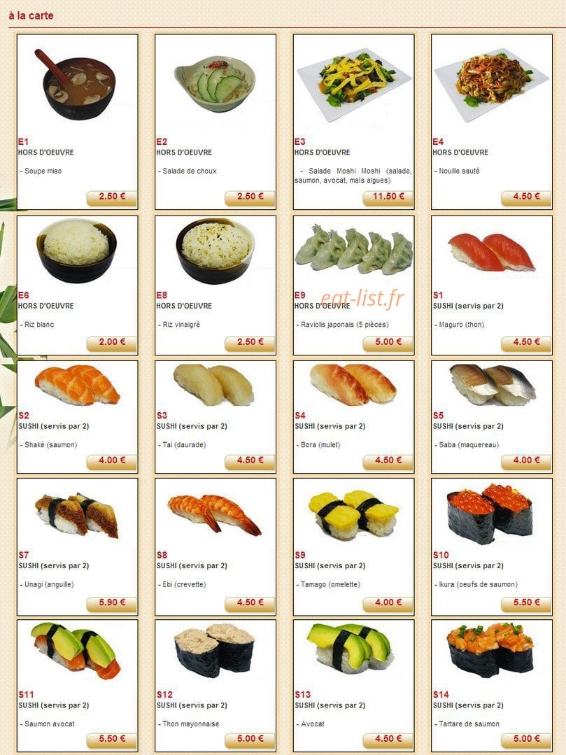 Moshimoshi — carte page 1
