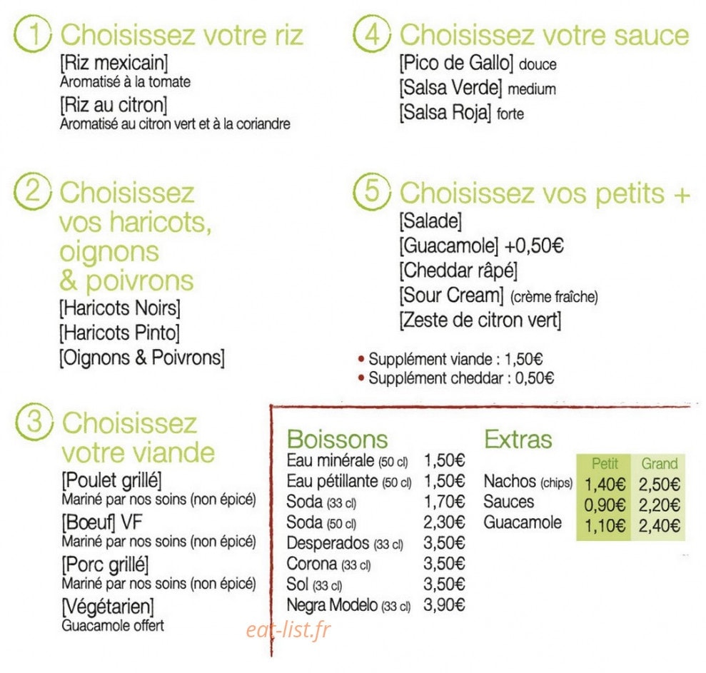 Nachos mexican grill — carte page 2