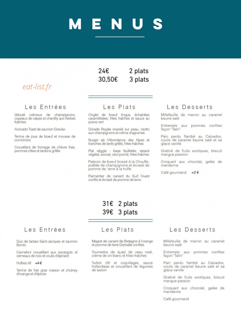 O baristo — carte page 1