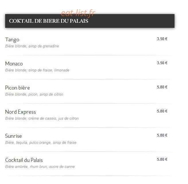 Palais de La Bière — carte page 4