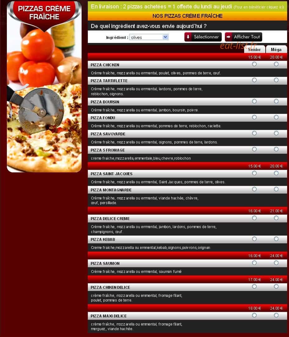 Pizza delice — carte page 3