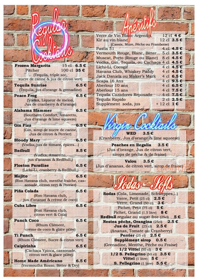 Rest'O'Rock — carte page 2