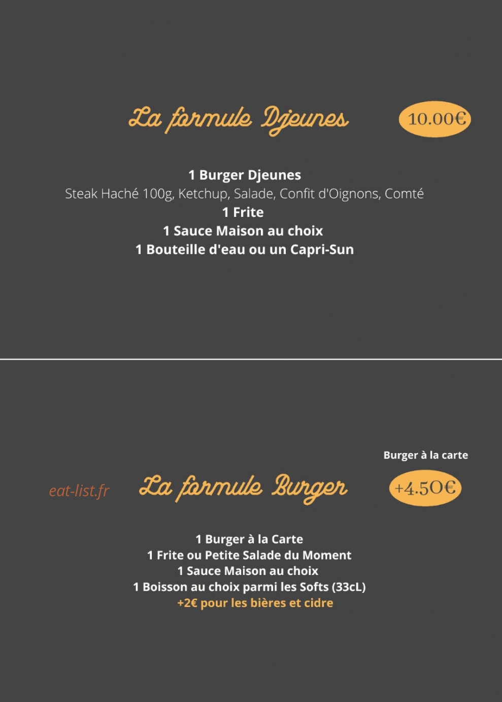Rythm N Food — carte page 2