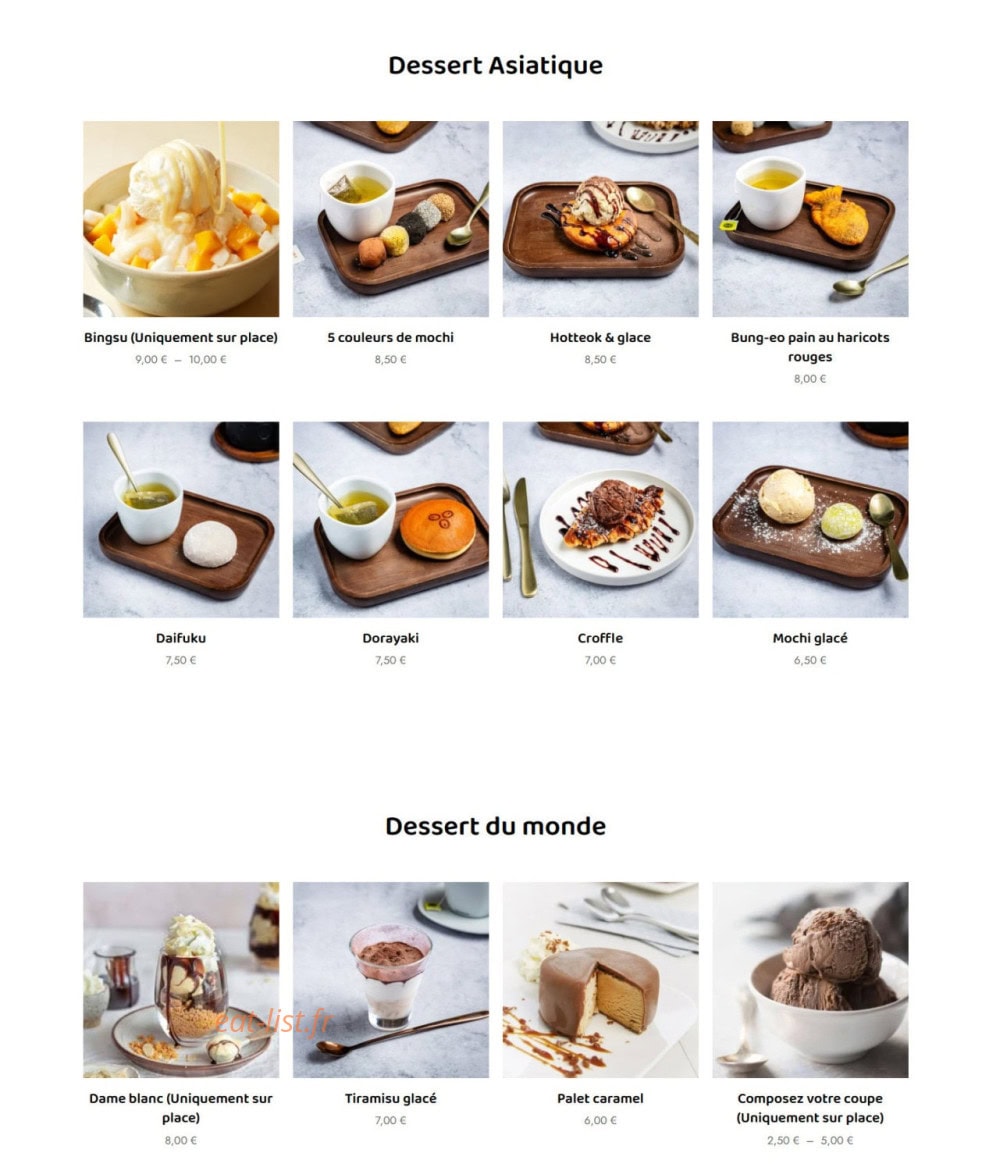 Séoul Chicken — carte page 6