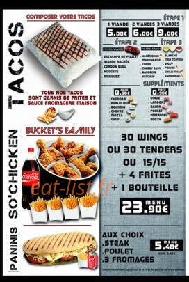 So'food — carte page 5