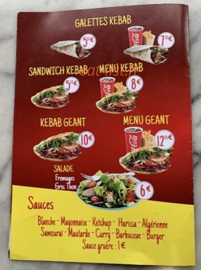 Stop Pizza — carte page 5