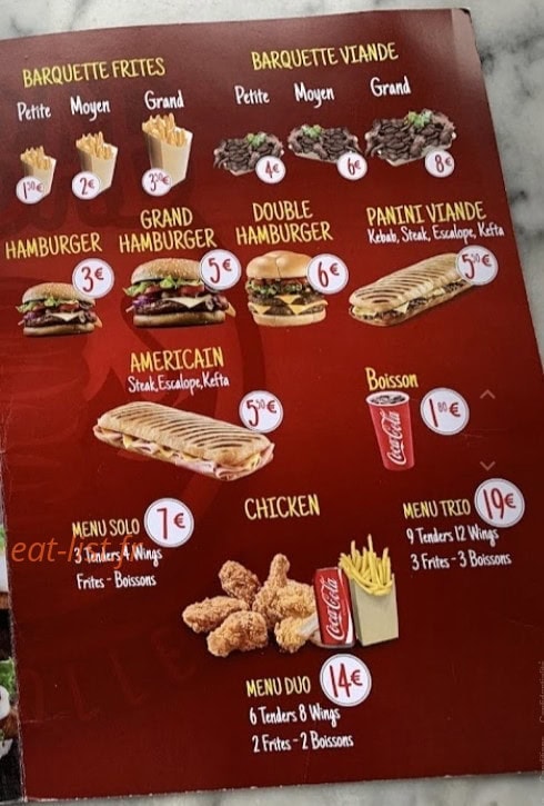 Stop Pizza — carte page 4