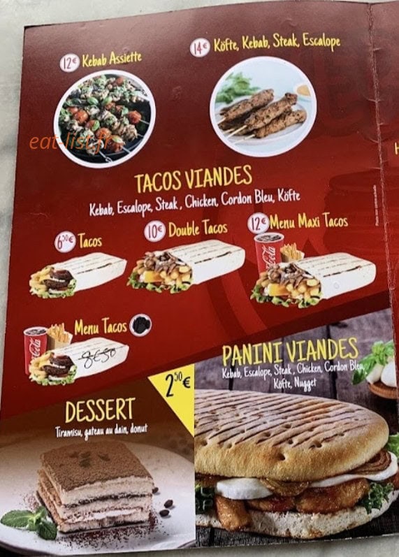 Stop Pizza — carte page 3