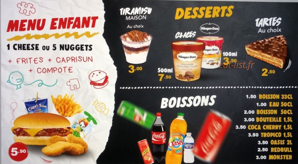Str'eat Burger — carte page 7