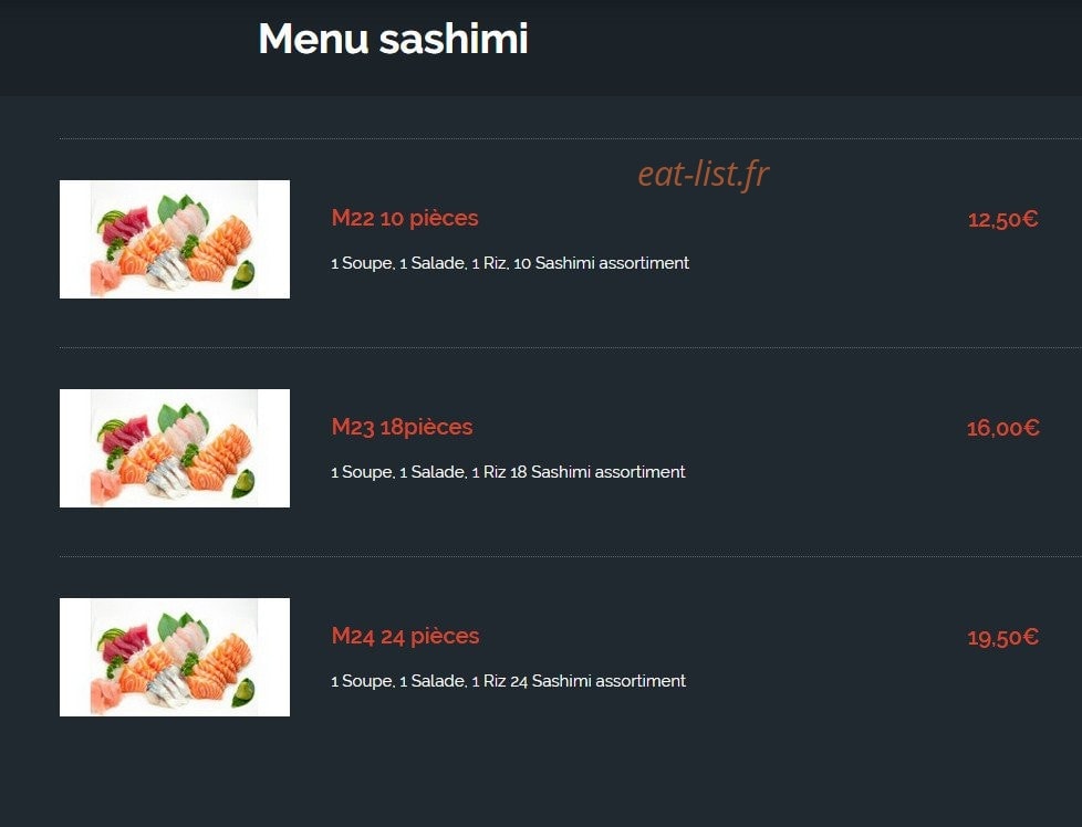 Sushi Club — carte page 21