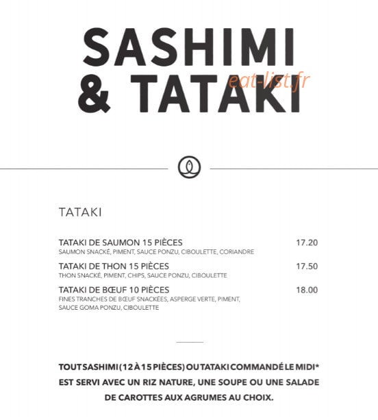 Sushi Shop — carte page 28