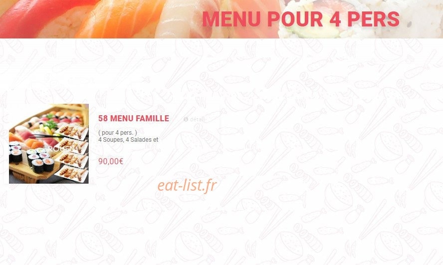 Sushi — carte page 13