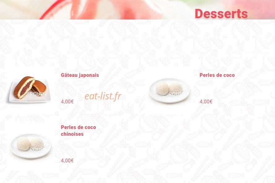 Sushi — carte page 15