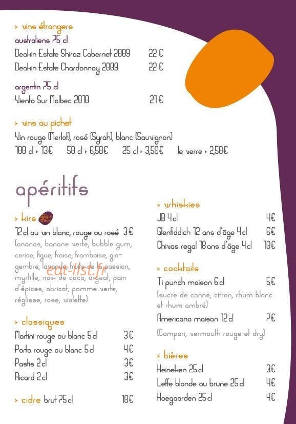 Un Grain De... — carte page 6