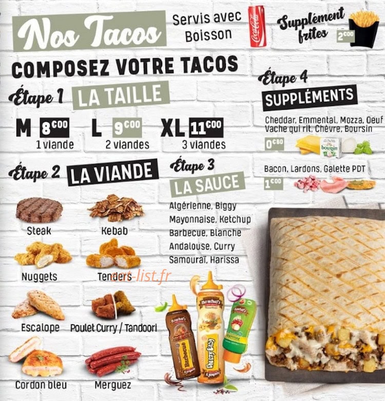 Yes Eat — carte page 3