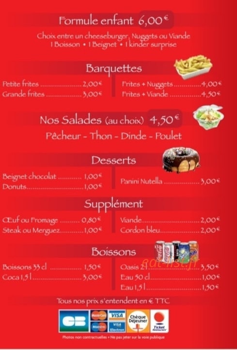 Appétiz' — carte page 2