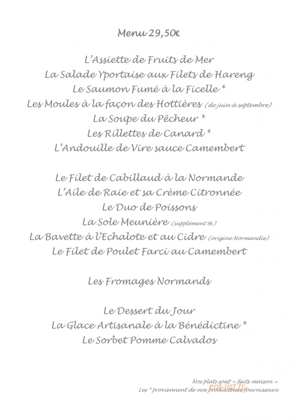 La Sirène — carte page 3