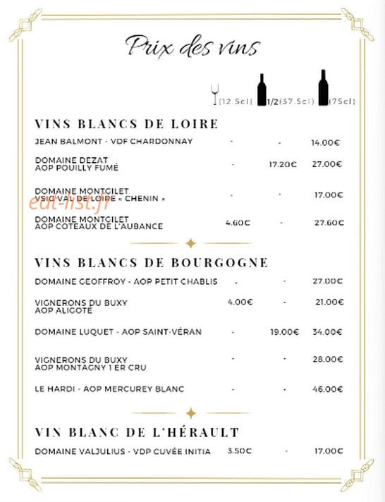 Chez Ch'Rystophe — carte page 12