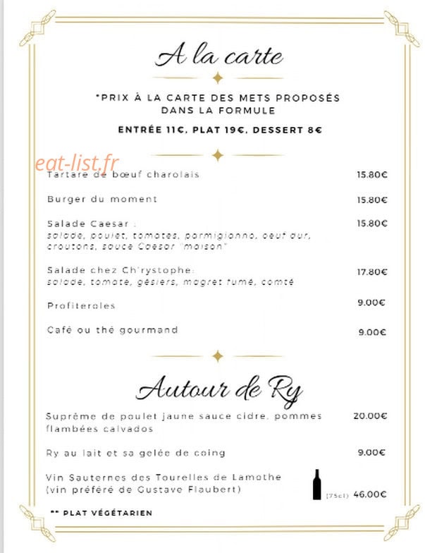 Chez Ch'Rystophe — carte page 3