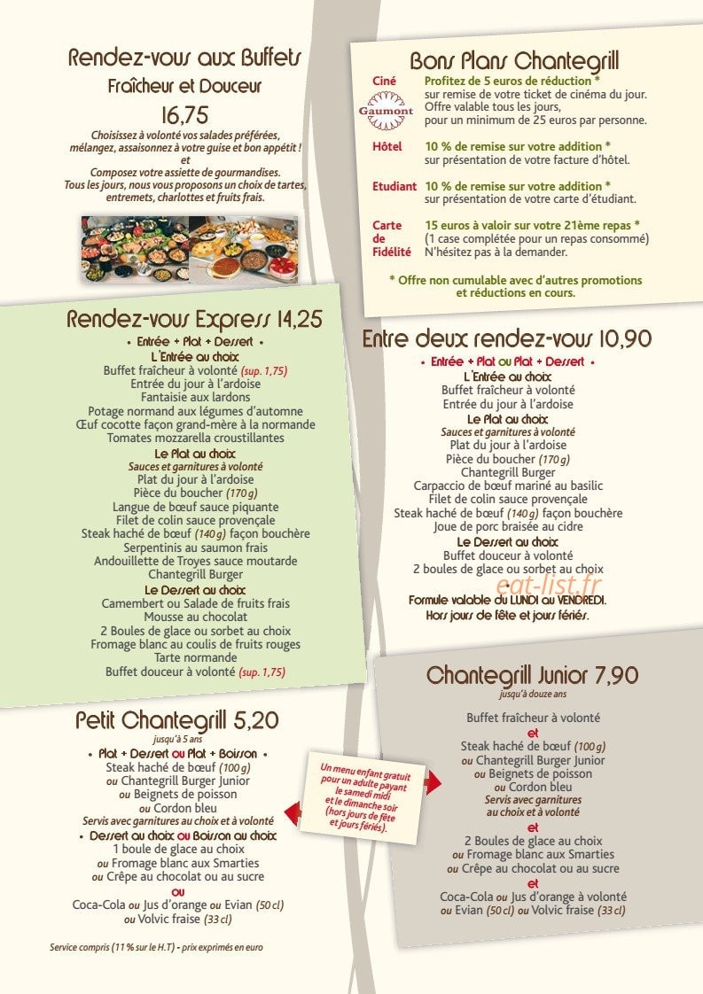 Chantegrill — carte page 5