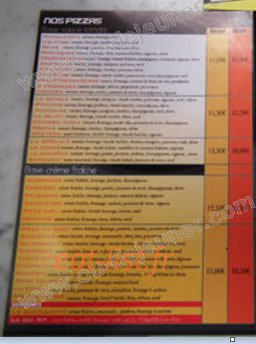 Flash Pizza — carte page 2