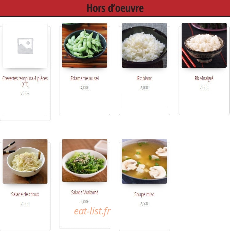 Izakaya — carte page 9