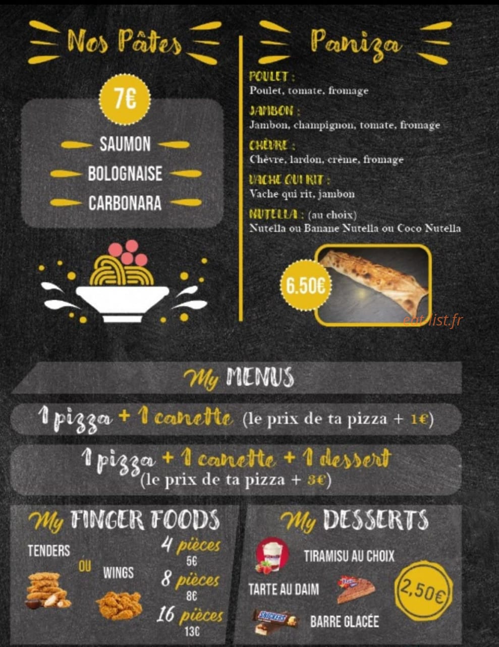 My Pizza Original — carte page 4