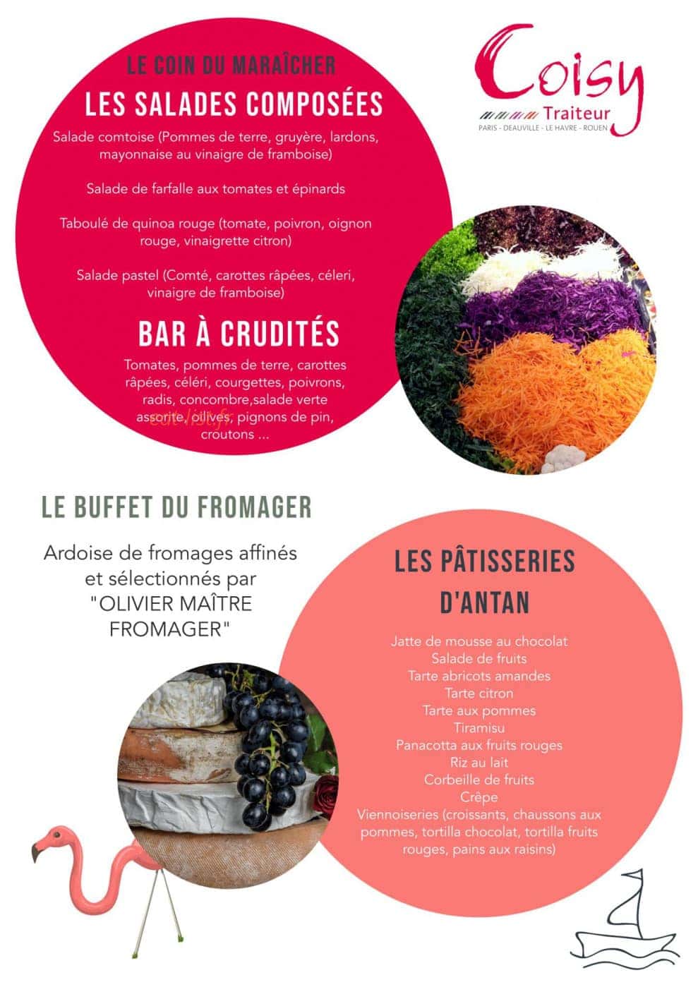 Coisy Traiteur — carte page 1