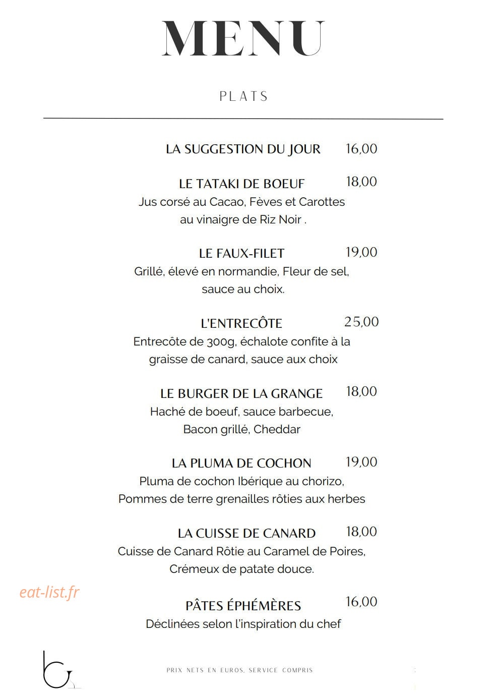 La Grange — carte page 2