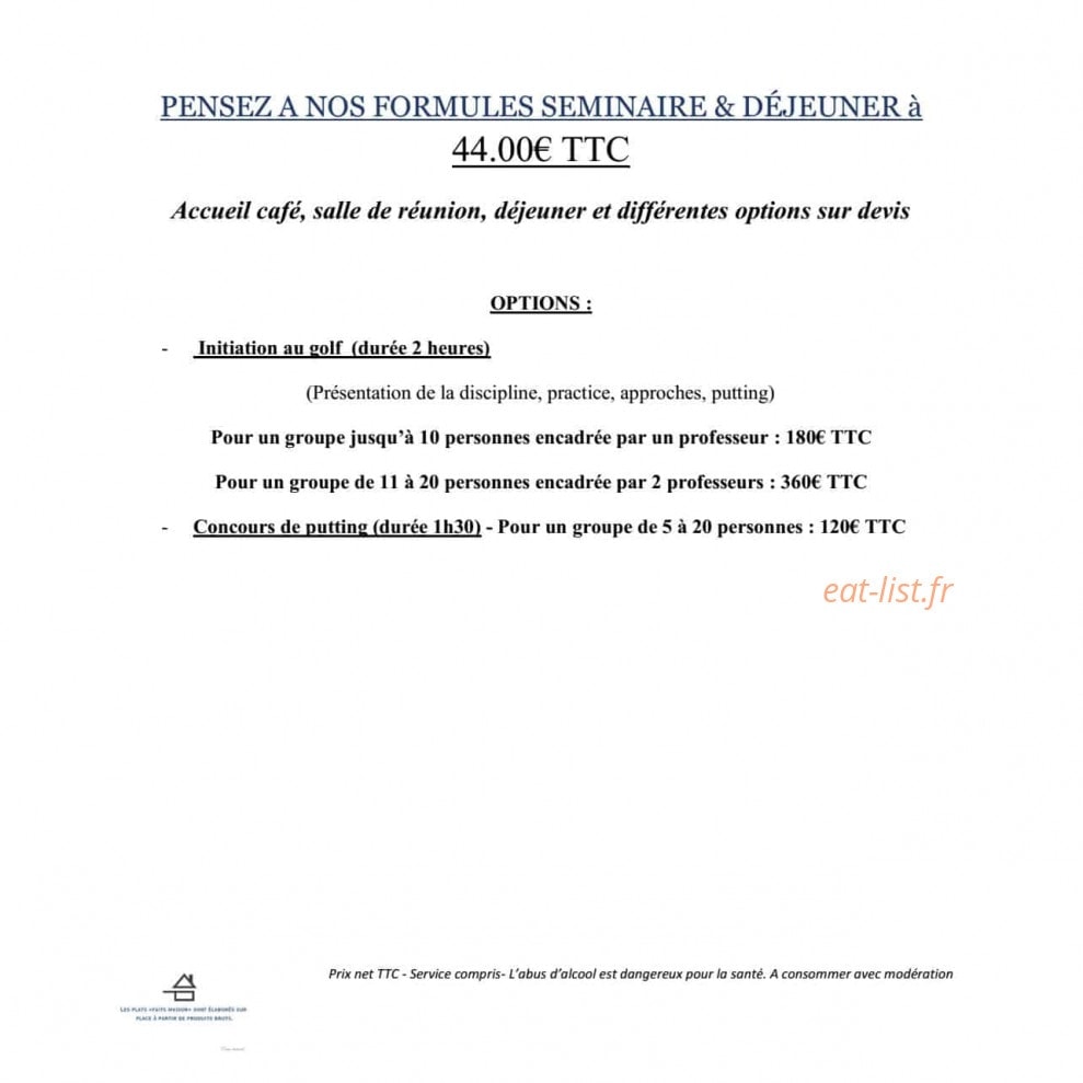La Table d'Erisay — carte page 8