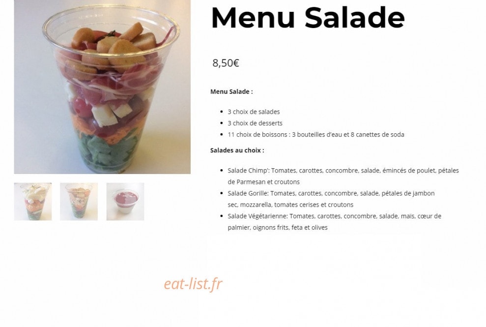 Le Chimp' — carte page 2