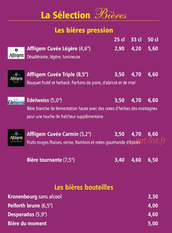 Le Dauphin café — carte page 1
