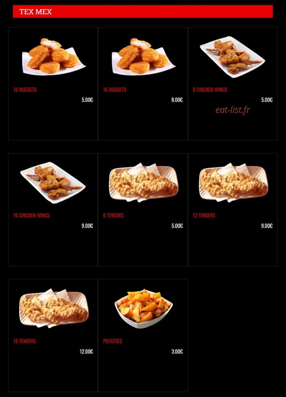 Le Mont Saint Pizza — carte page 7