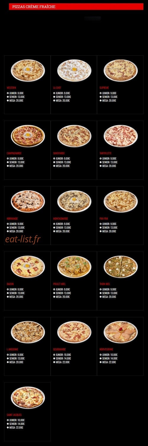 Le Mont Saint Pizza — carte page 4