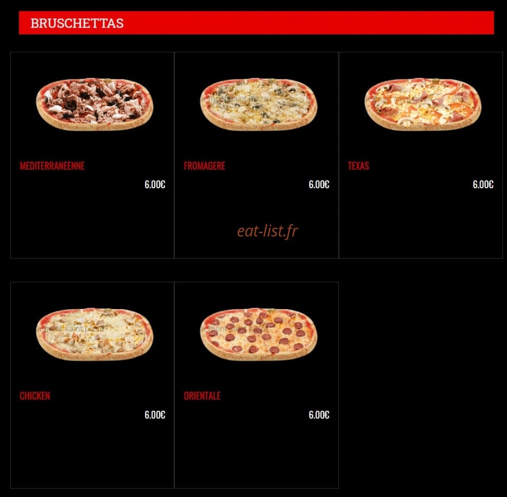Le Mont Saint Pizza — carte page 6