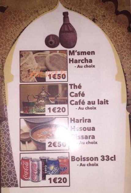 Aux milles et 1 saveurs — carte page 2