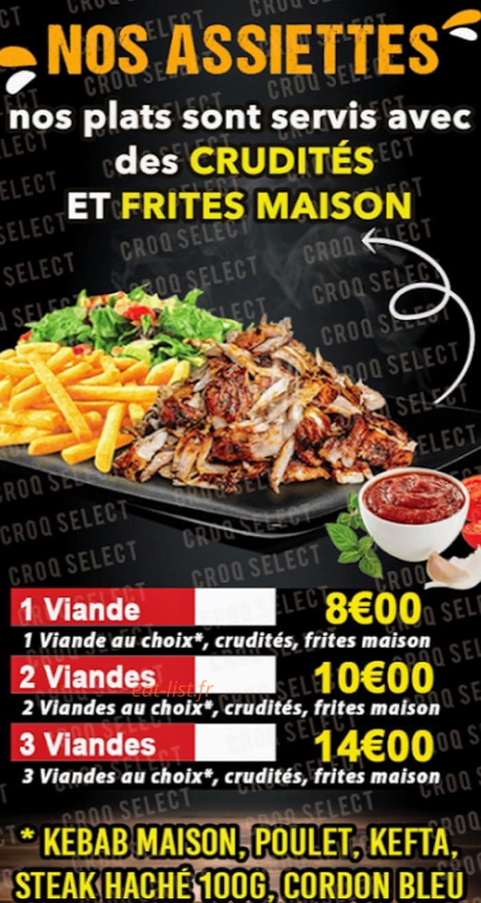 Croq Select — carte page 1