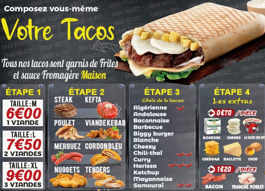Croq Select — carte page 3