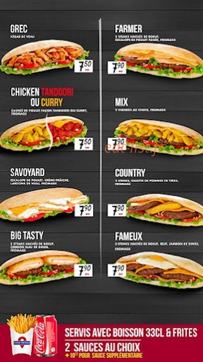 Food station — carte page 1