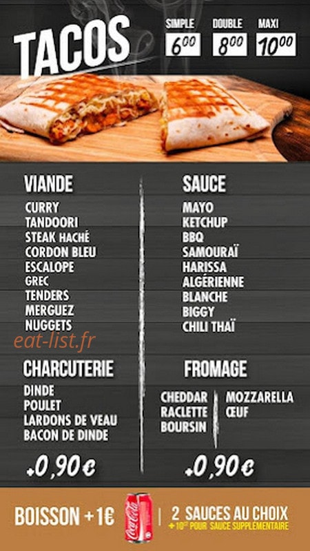 Food station — carte page 3