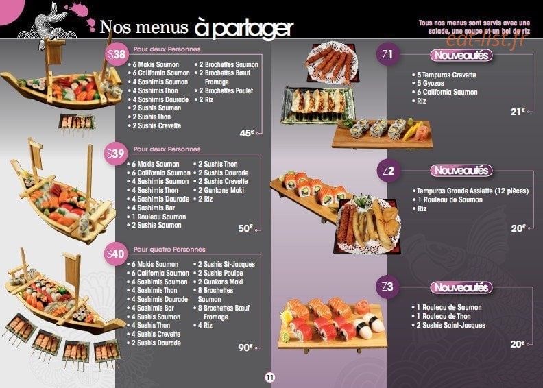 Fujiya Sushi Rive Gauche — carte page 6
