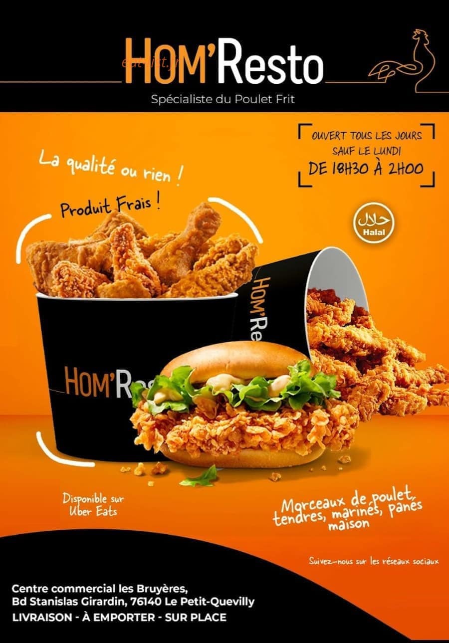 Hom'Resto — carte page 1