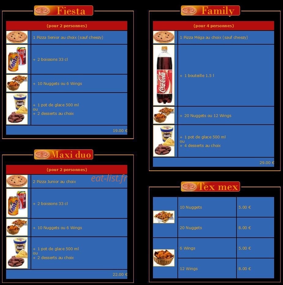 Pizza Max — carte page 4