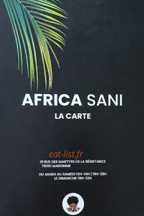 Africa Sani — carte page 1